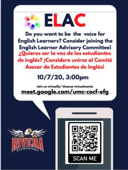 ELAC Meeting flyer